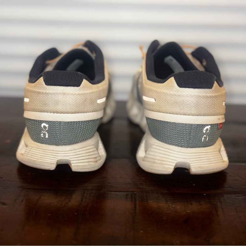 On Running Women's Yellow Tan and Dark Teal Athletic Shoes - Picture 5 of 9